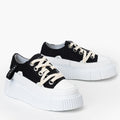 Inuikii Matilda Canvas Low 23 Black