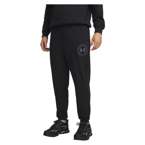 Rival LW Graphic Jogger Black | Castlerock