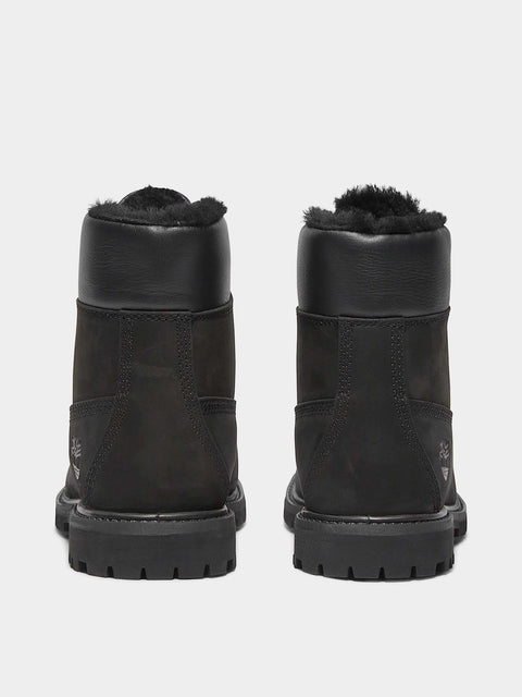 6 Inch Warm Lined Waterproof Boot Black