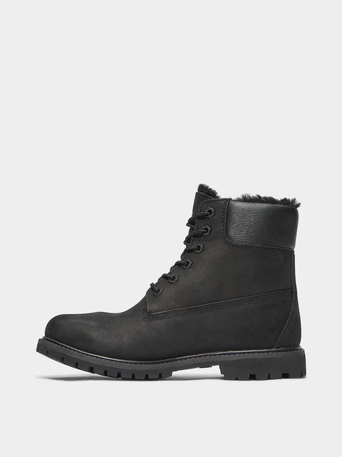 6 Inch Warm Lined Waterproof Boot Black