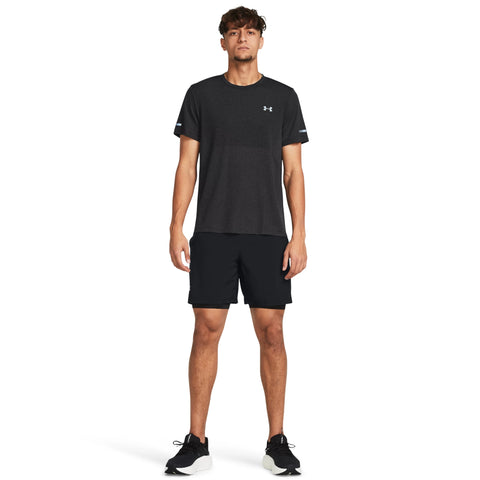 Launch 7 2-in-1 Shorts Black | Reflective