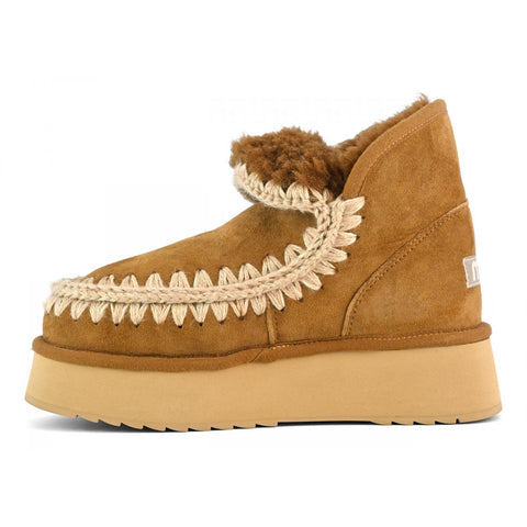 Mini Eskimo Platform Boot Cognac