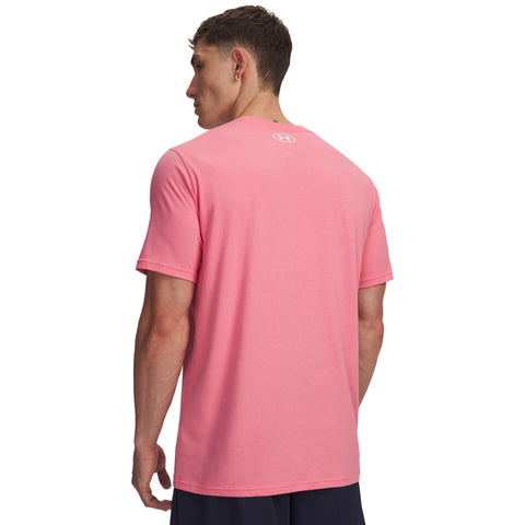 UA M Sportstyle LC SS Bittersweet Pink | White