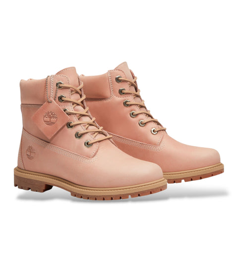 Premium 6-Inch Lace Boot Light Pink