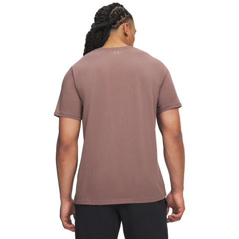 UA M L Chest Lockup SS MFO Sierra Taupe | Brown Clay
