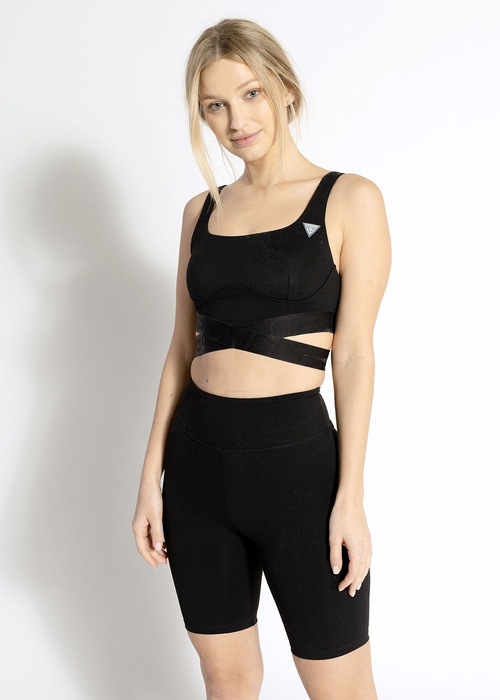 GUESS DELICIA ACTIVE TOP V3RP06-MC04Z-JBLK - Top Damski - Czarny
