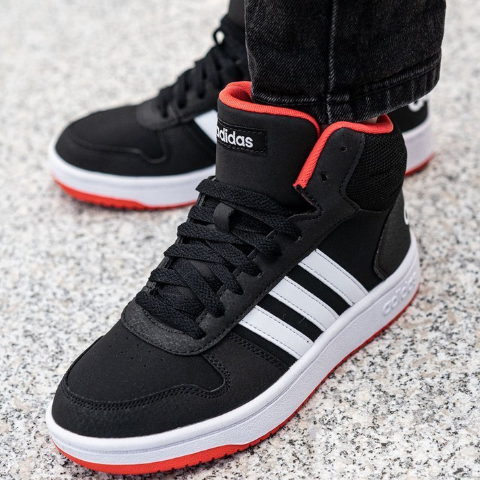 Buty zimowe Adidas Hoops Mid 2.0 K (B75743)