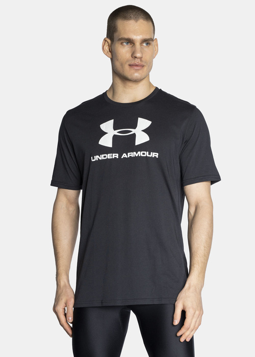 UNDER ARMOUR UA SPORTSTYLE LOGO SS 1329590-001 - Koszulka Męska - Czarny