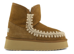 MOU Platform boot suede Śniegowce damskie