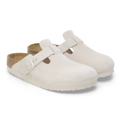 BIRKENSTOCK Boston Soft Footbed Suede Leathe Klapki damskie