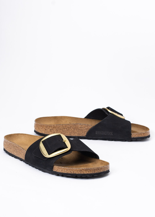 BIRKENSTOCK MADRID BIG BUCKLE LENB 1023373 - Klapki Damskie - Czarny