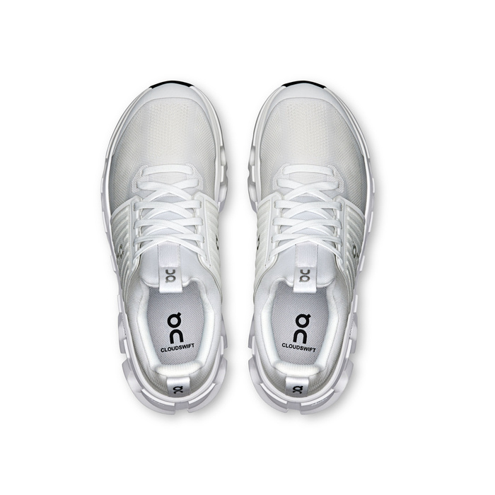 ON Cloudswift Youth Y All White Buty sportowe dziecięce