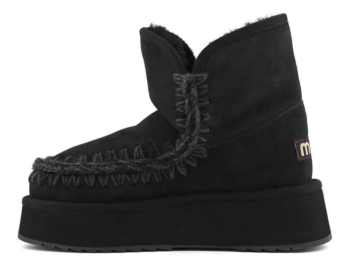 MOU Platform boot suede Śniegowce damskie