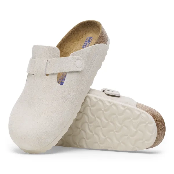 BIRKENSTOCK Boston Soft Footbed Suede Leathe Klapki damskie