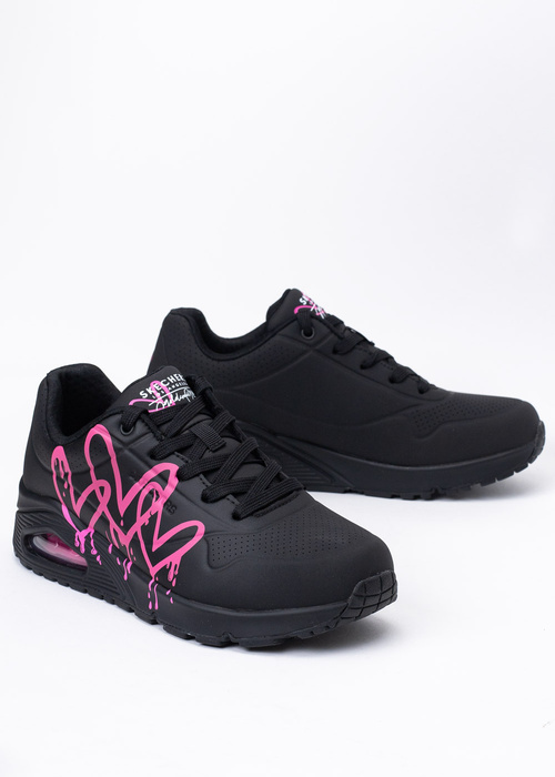 Sneakersy damskie SKECHERS UNO DRIPPING IN LOVE