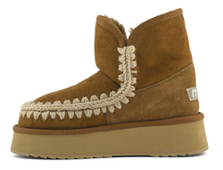 MOU Platform boot suede Śniegowce damskie