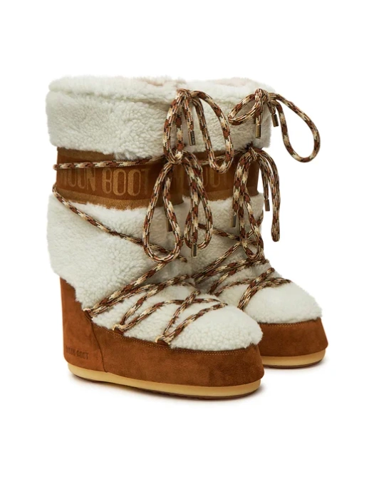 Moon Boot Icon Shearling New Śniegowce damskie