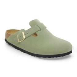 BIRKENSTOCK Boston Soft Footbed Suede Leathe Klapki damskie