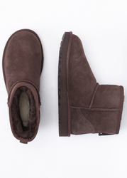 Buty zimowe damskie brązowe UGG W CLASSIC MINI II 