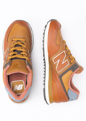 New Balance ML574OMA Sneakersy męskie brązowe