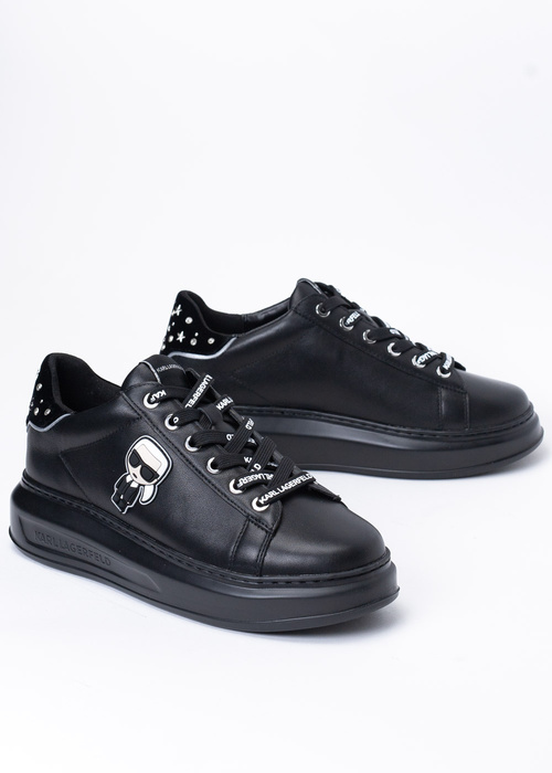 KARL LAGERFELD KAPRI IKON RHINESTONE TAB KL62547-00S - Sneakersy Damskie - Czarny