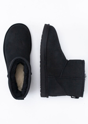 UGG W CLASSIC MINI II 1016222-BLK - Śniegowce Damskie - Czarny