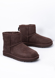 Buty zimowe damskie brązowe UGG W CLASSIC MINI II 