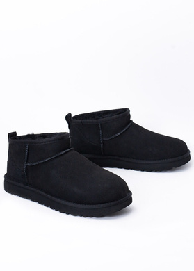 UGG W CLASSIC ULTRA MINI 1116109-BLK - Śniegowce Damskie - Czarny