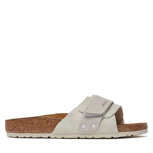 BIRKENSTOCK OITA W LENB/LEVE ANTIQUE WHITE Klapki damskie