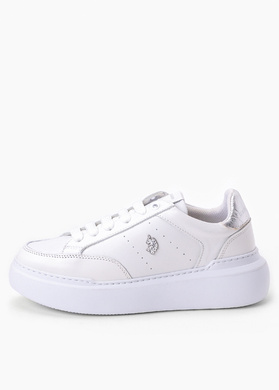 U.S. POLO ARTIDE001W/3L1-WHI Sneakersy damskie 