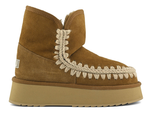 MOU Platform boot suede Śniegowce damskie