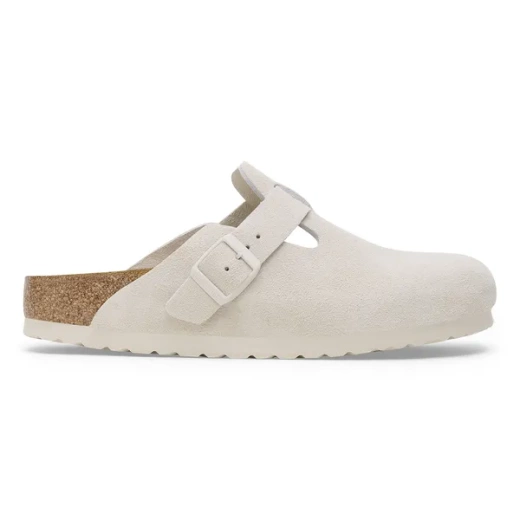 BIRKENSTOCK Boston Soft Footbed Suede Leathe Klapki damskie