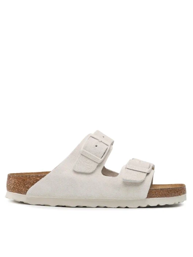 BIRKENSTOCK Arizona SFB LEVE Antique White Klapki damskie