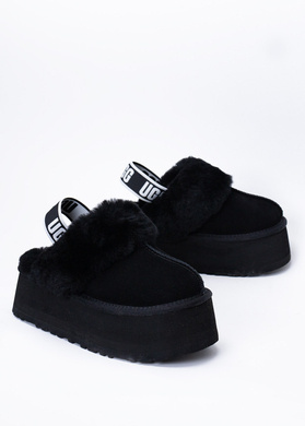 Kapcie damskie czarne UGG W FUNKETTE