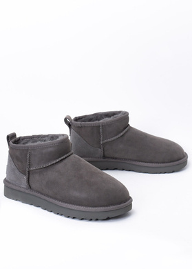 UGG W Classic Ultra Mini Buty zimowe damskie szare