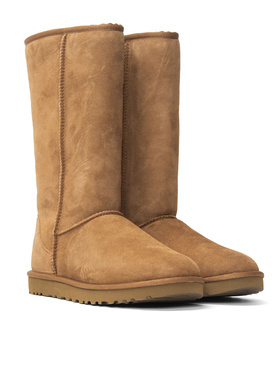 UGG W CLASSIC TALL II 1016224-CHE - Śniegowce Damskie - Brązowy
