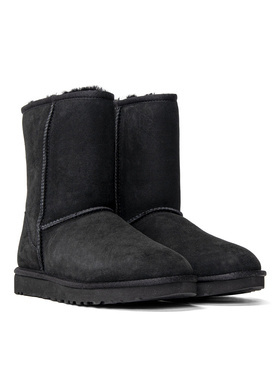Buty zimowe damskie UGG W Classic Mini Short II (1016223-BLK)