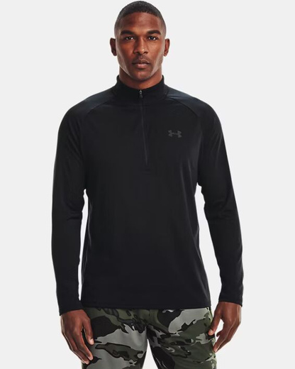 UNDER ARMOUR UA TECH 2.0 1/2 ZIP 1328495-001 - Bluza Męska - Czarny