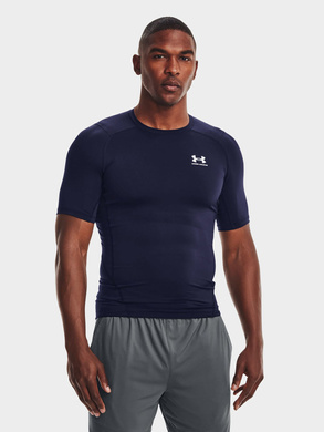 UNDER ARMOUR UA HG ARMOUR COMP SS 1361518-410 - Koszulka Męska - Granatowy