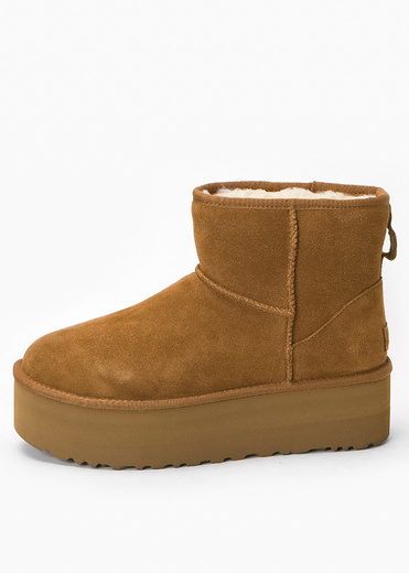 UGG W CLASSIC MINI PLATFORM Buty zimowe damskie brązowe