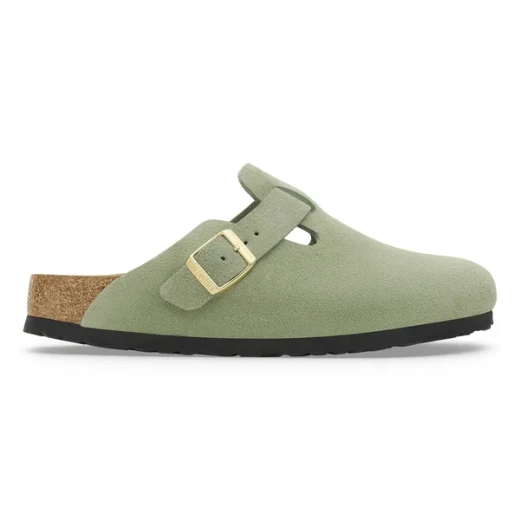 BIRKENSTOCK Boston Soft Footbed Suede Leathe Klapki damskie