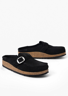 BIRKENSTOCK BUCKLEY LEVE 1017826 - Klapki Damskie - Czarny