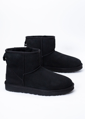 UGG W CLASSIC MINI II 1016222-BLK - Śniegowce Damskie - Czarny