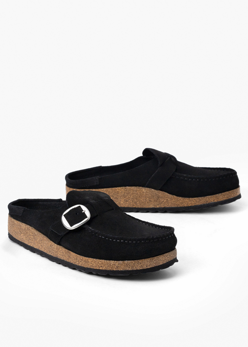 BIRKENSTOCK BUCKLEY LEVE 1017826 - Klapki Damskie - Czarny