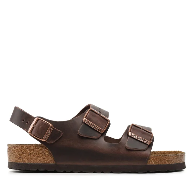 BIRKENSTOCK MILANO LE - Sandały Unisex - Brązowy