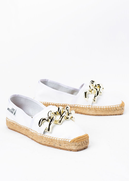 Espadryle damskie LOVE MOSCHINO JA10392G0GIA0-100 