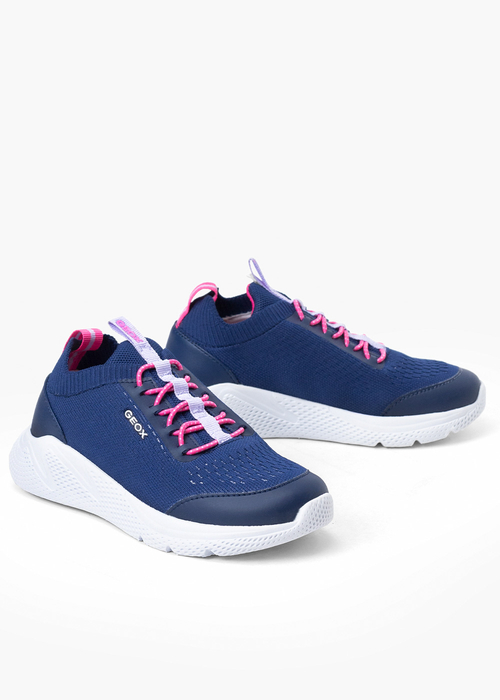 GEOX J SPRINTYE GIRL J25FWB-0006K-C4268 - Sneakersy Dziecięce - Granatowy