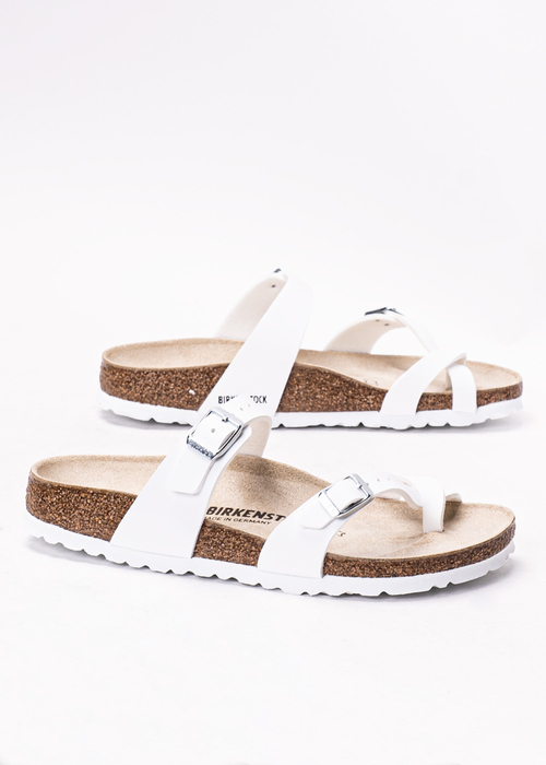 Japonki damskie białe Birkenstock Mayari BF